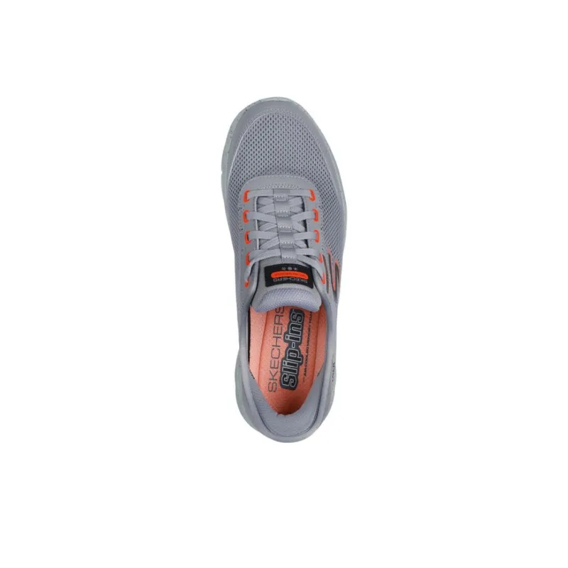 Skechers Go Walk Fle Slip-Resistant Waterproof And Breathable Lightweight Low-Top Running Shoes Men's Gray-3