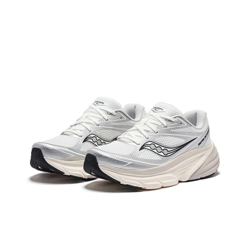 Saucony GUARD AMR Coverage Low Top Running Shoes Unisex White Silver Black-2