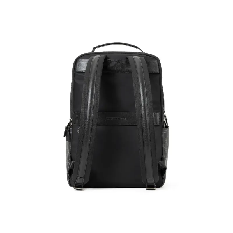 Sharkborough PVC With Cow Leather Laptop Backpack Tubas Men's Black-4