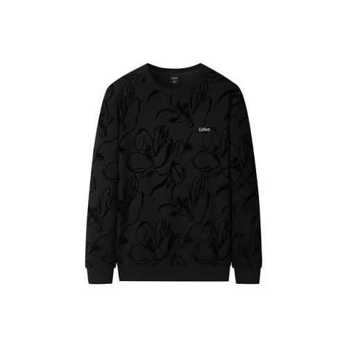 Cabbeen Sweatshirts Men Coal Black