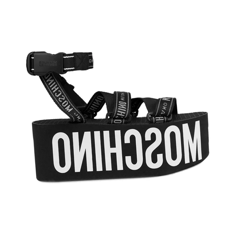 MOSCHINO Logo-print Platform Sandals-1