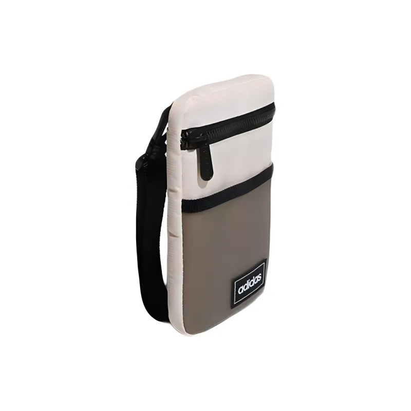 Adidas Neo Polyester One Shoulder Handbag Crossbody Bag Small Size Unisex Pink/Tin Gray-1