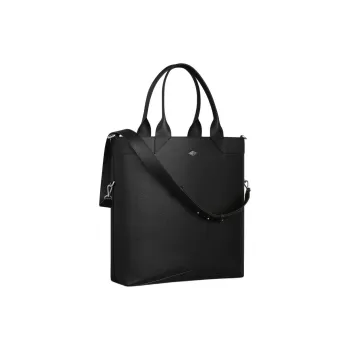 CARTIER Grained Calfskin Tote Bag Shopping Bag Shoulder Bag Crossbody Bag Handbag Large Size Men's Black