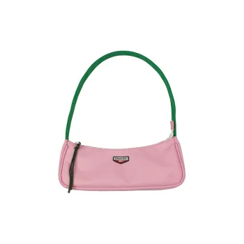 SUMAYZOY Polyester One Shoulder Shoulder Bag Handbag Women's Latte/Seaweed Green/Bouquet Pink/Sports Black