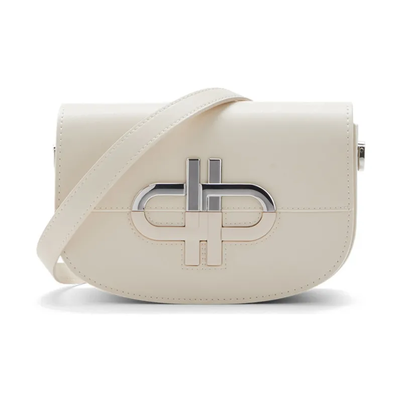 PEDRO Cow Leather Shoulder Bag Trumpets Women's Beige-1