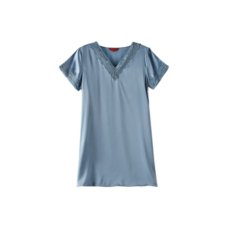 Silk Boundary Nightgown Women's-2
