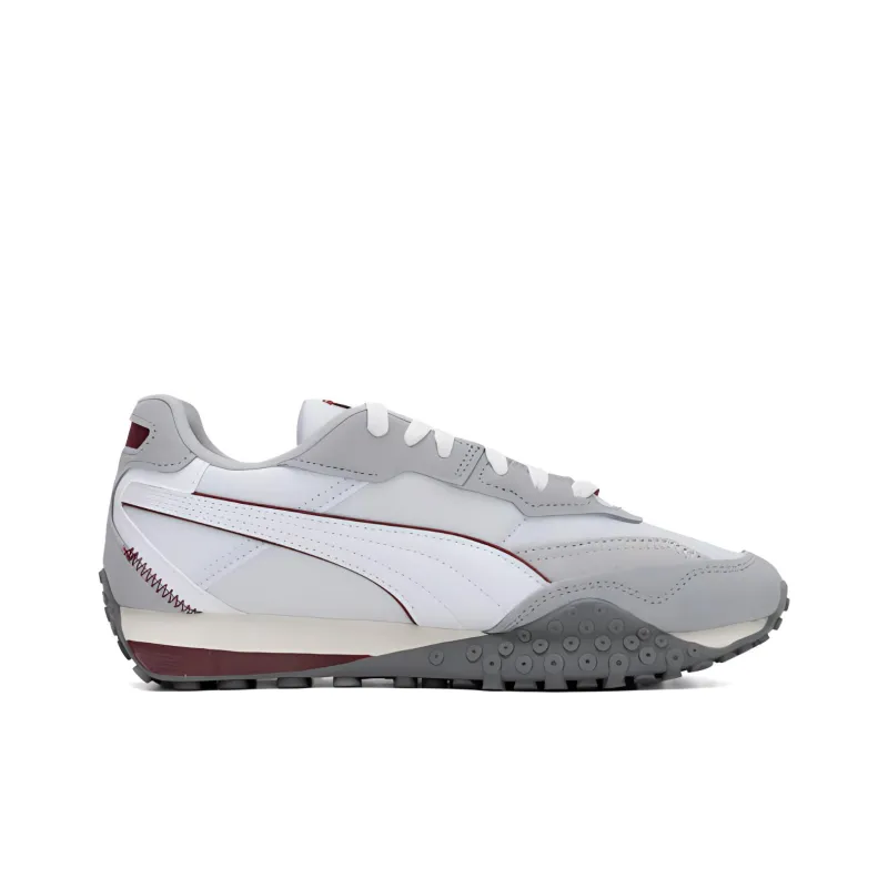 PUMA Blktop Rider Lightweight Low Top Running Shoes Unisex White Gray-1