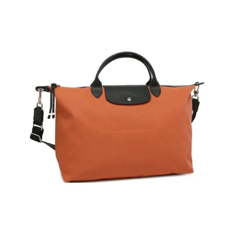 LONGCHAMP Le Pliage Polyamide Canvas Bag, Shoulder Bag, Crossbody Bag, Handbag Tubas Women's Ochre-2
