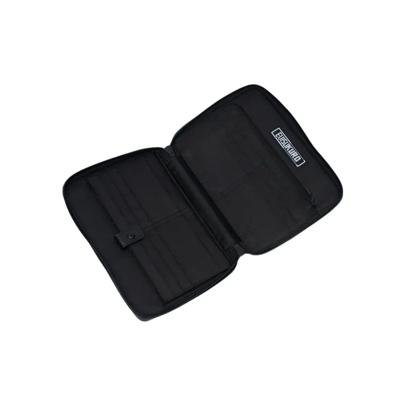 EVISU Leather Clutch Pochette, Crossbody Bag Regular Unisex Black-3