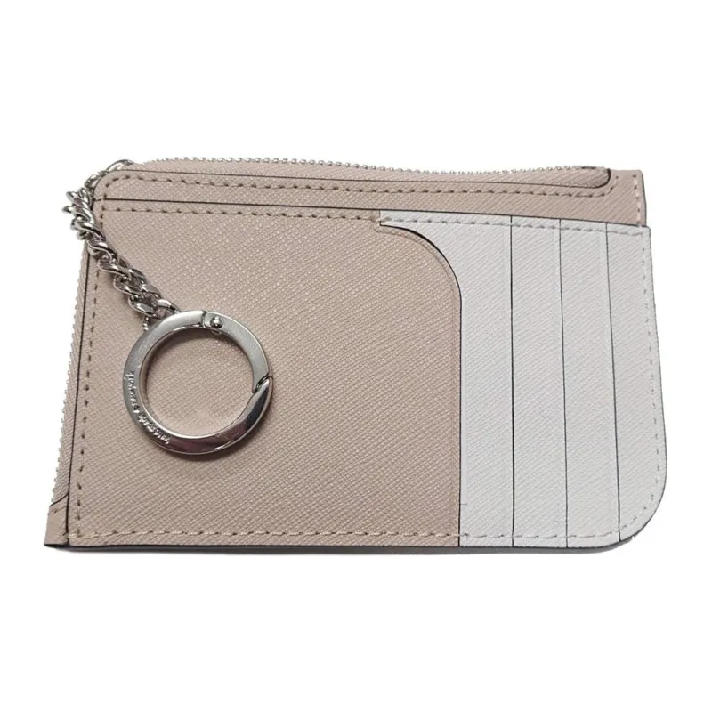 Kate Spade Cameron Leather Coin Purses Card Holders Medium Size Women's Beige-4