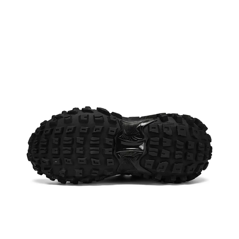 DEVIL AND ANGEL Cushioning Anti-Slip And Wear-Resistant Height Increasing Low-Top Chunky Sneakers Unisex Black-3