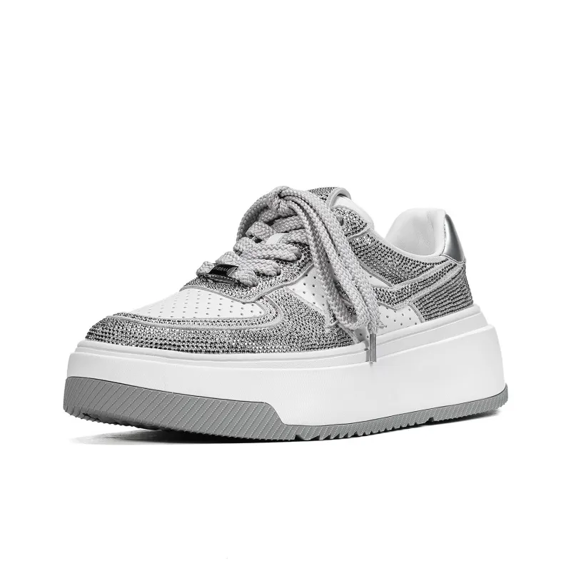 UanDi Cushioned Wear-Resistant Height Increasing Low-Top Skateboard Shoes Women's-12