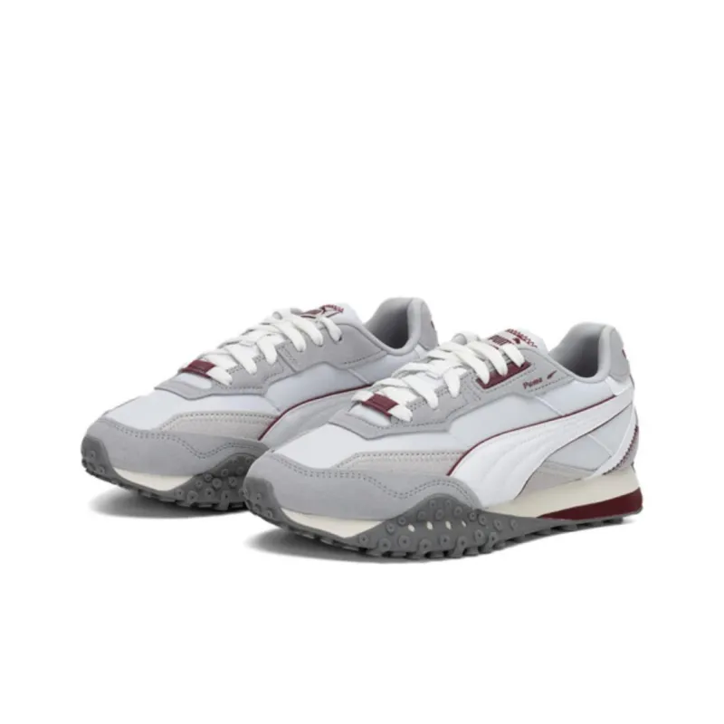 PUMA Blktop Rider Lightweight Low Top Running Shoes Unisex White Gray-2