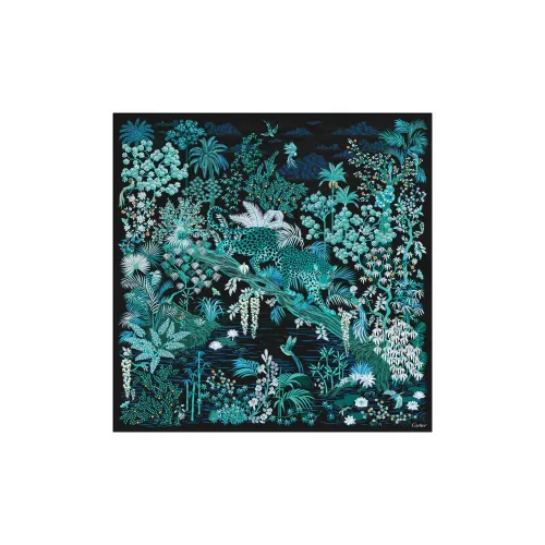 CARTIER Silk Scarves Women's Multicolor