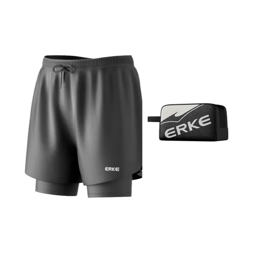 Erke Men's Swimwear Men Black Shorts+Swim Bag