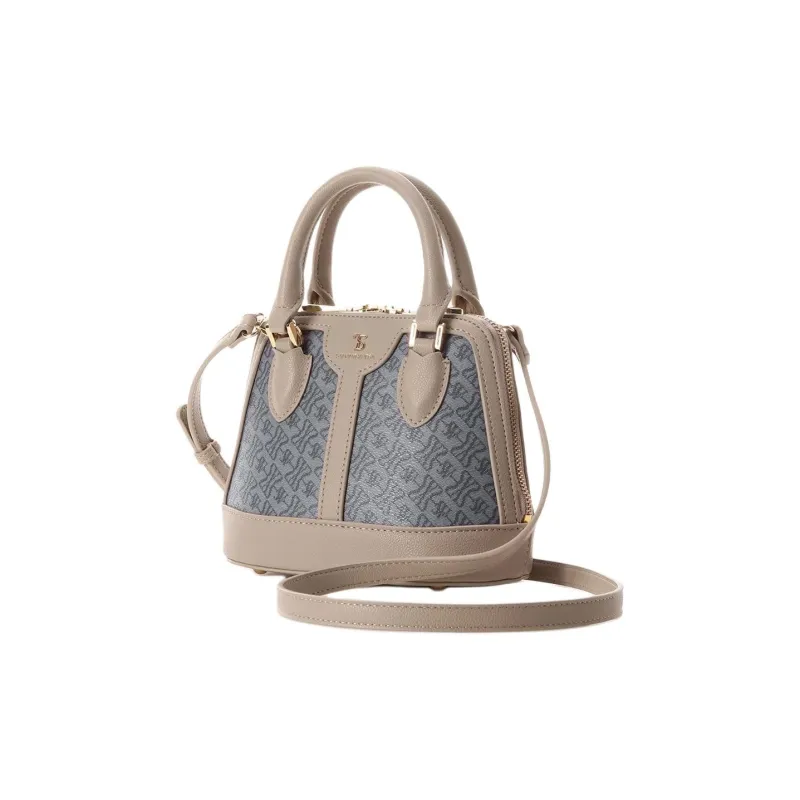 SAMANTHA THAVASA PVC Synthetic Leather Polyester Handbag Mini Women's Plain Fabric Color-2