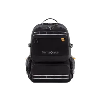 SAMSONITE Fabric Backpack Unisex Black/Beige