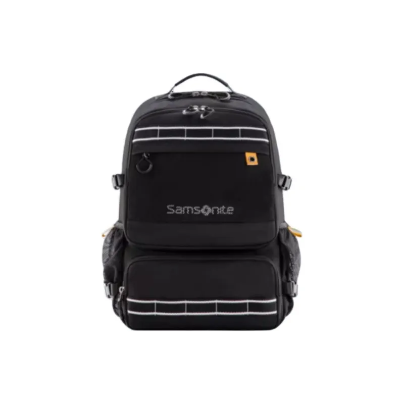 SAMSONITE Fabric Backpack Unisex Black/Beige-0