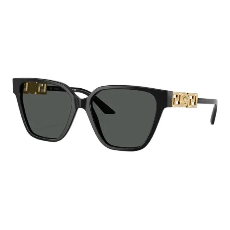 VERSACE Eyewear Greca Strass Butterfly frame Sunglasses-0