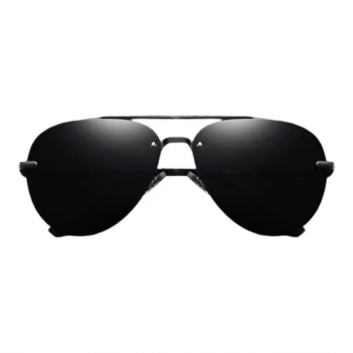 Thunder Pailong Alloy Aviator Sunglasses Unisex Black/Gray