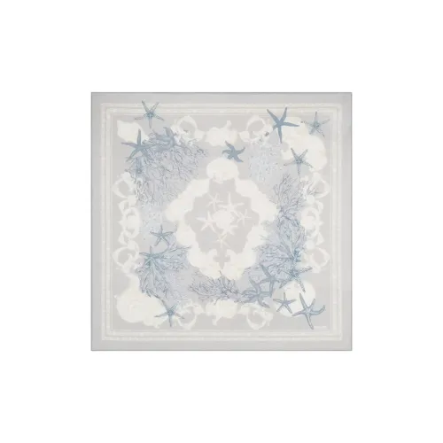VERSACE Cotton Knit Scarves Kids' Blue