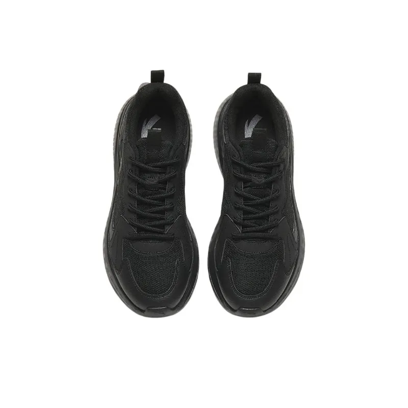 Anta Life Collection Cushioned Slip-Resistant Low-Top Casual Shoes Men's Black Gray-2