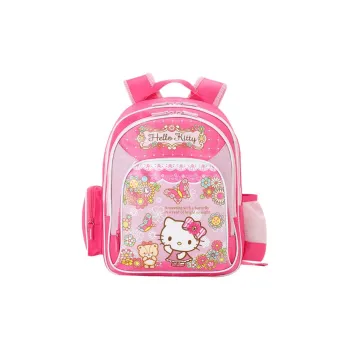 Hello Kitty Polyester Backpack Medium Size Unisex Pink