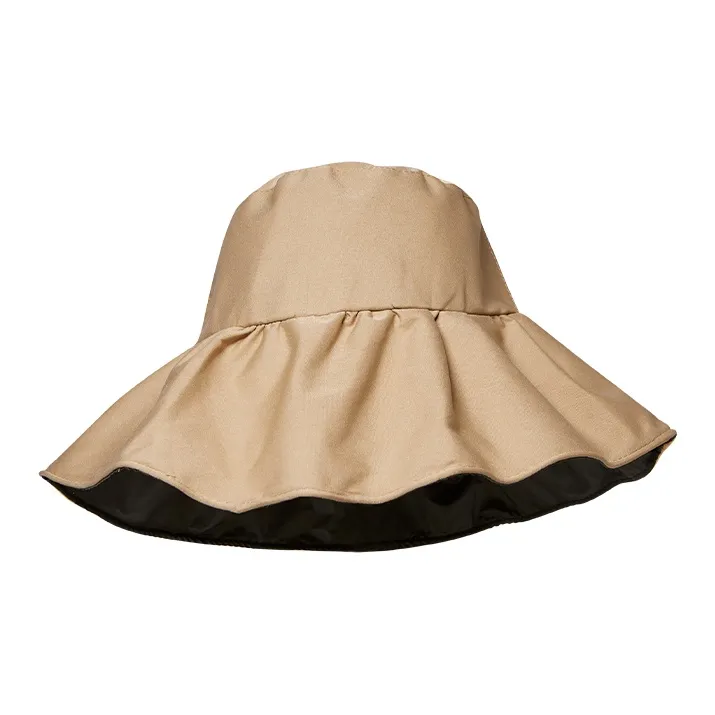 Narandu Polyester Sun Protection Hats Women's Pink/Midnight Black/Camel-5