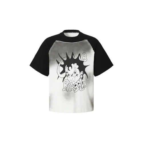 BE ALL KABUTO T-Shirts Women's Black/White Color Blocking