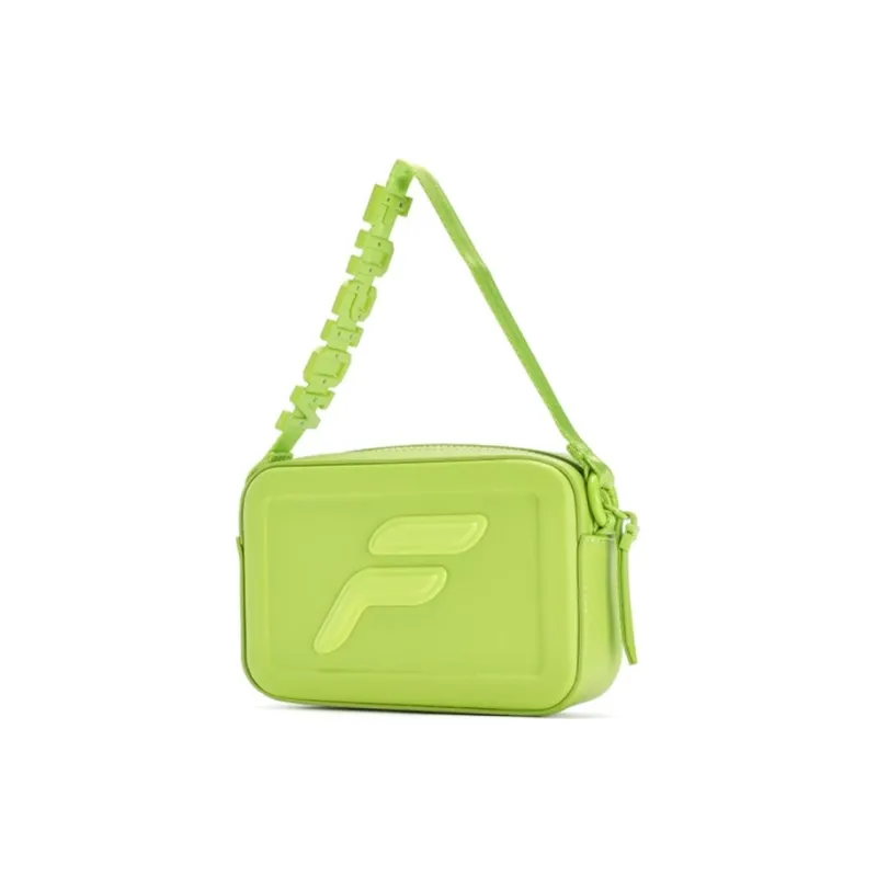 FILA FUSION Polyurethane Shoulder Bag Handbag Extra Small Women's Neon Yellow Green-1