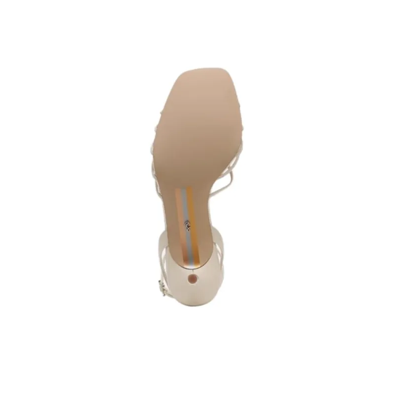 SAM EDELMAN One Strap Sandals 6cm Women's Ivory-4