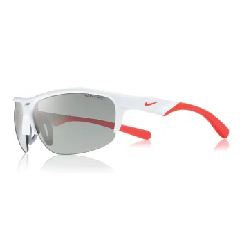 Nike Irregular Shape Sunglasses Men's White/Dark Red