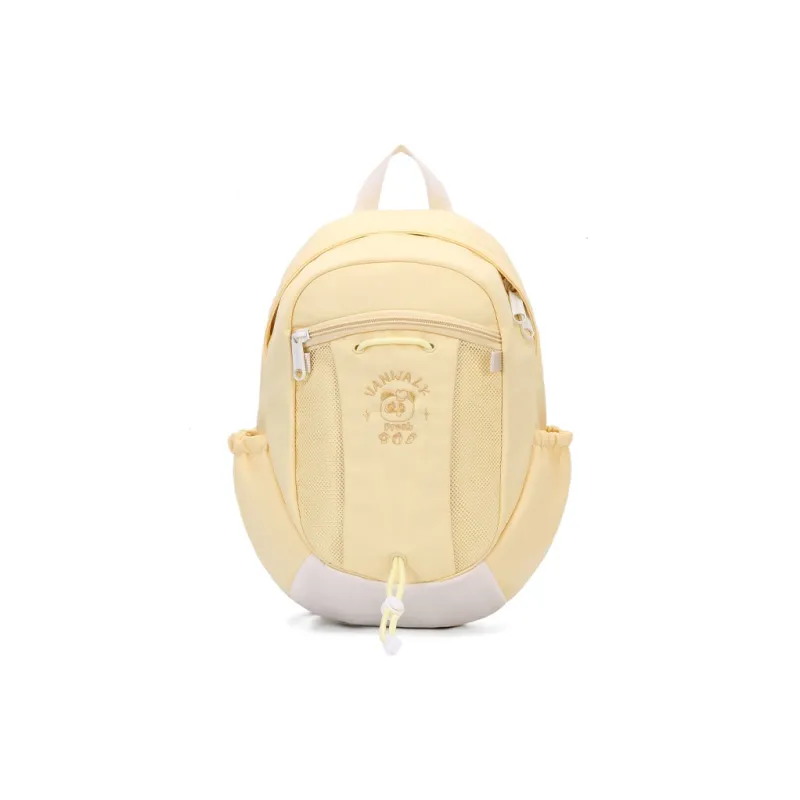 VANWALK Polyester Backpack Regular Unisex White/Blue/Yellow-4