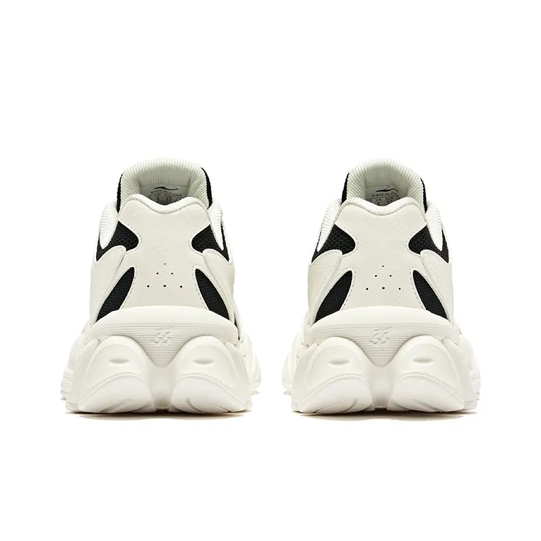 Erke Sunrise 2 Durable Breathable Low-Top Casual Shoes Women's Microcrystal White/Jet Black-4