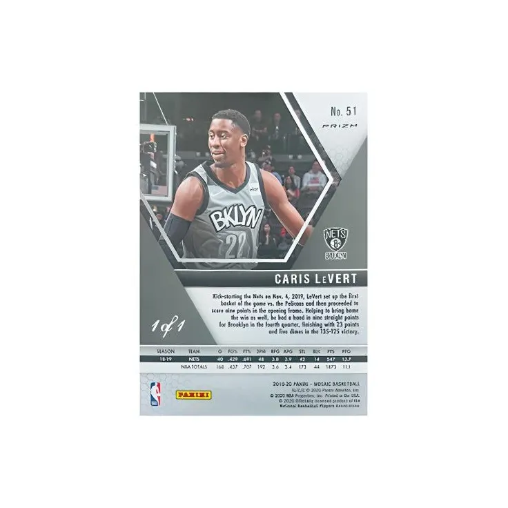 PANINI Caris LeVert Basketball Card Product Access Sports Cards 1 Pc-1