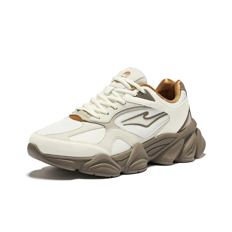 Erke Sunrise 2 Durable Breathable Low Top Casual Shoes Men's Microcrystal White Wild Gray-2