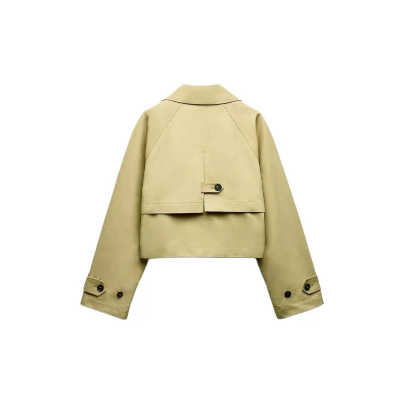 ZARA Trench Coat Women's Light Camel-1