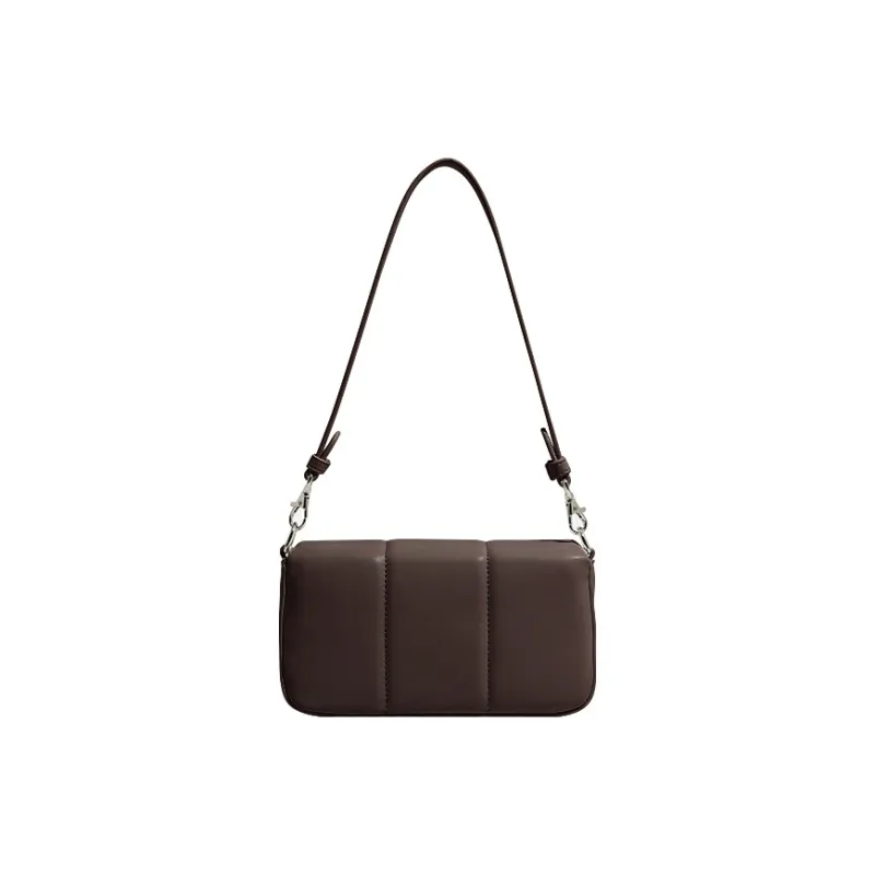 Farmacy Cow Leather Crossbody Bag Shoulder Bag Women's Ecru/Black/Coffee-12