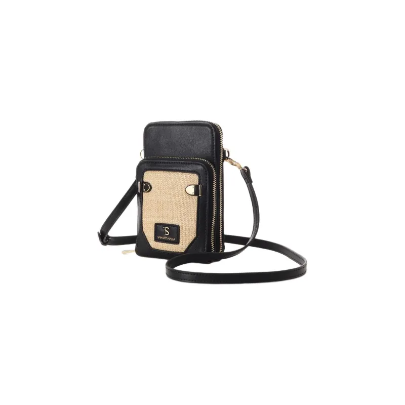SAMANTHA THAVASA Cellphone Pouches Black-1