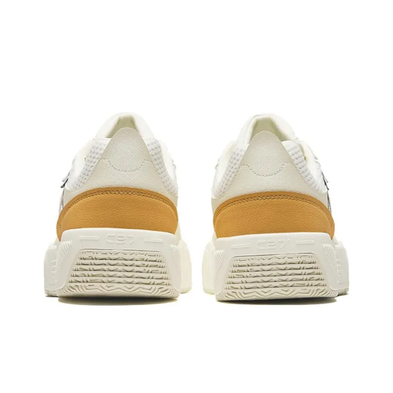 Anta C37 Series Height Increasing Lightweight Low Top Skateboard Shoes Men's Beige Brown-3