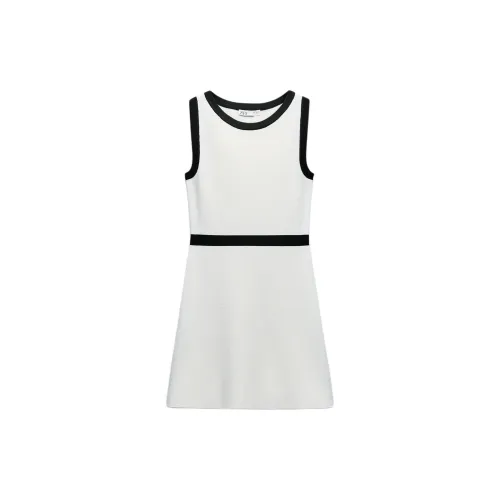 ZARA Sleeveless Dresses Women's White/Black