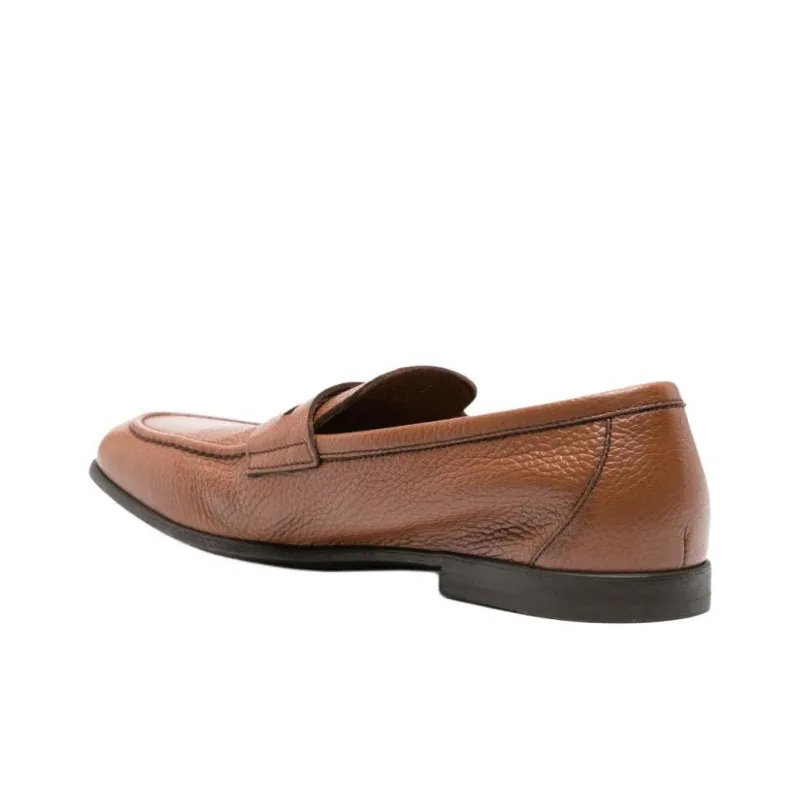 Canali Penny-slot Leather Loafers-3