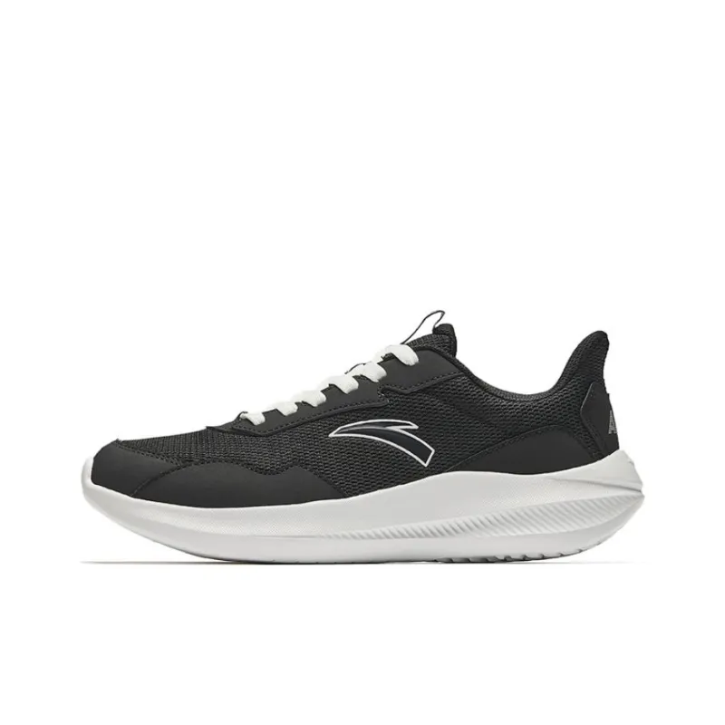 Anta Running Collection Cushioned Slip Resistant Low Top Casual Running Shoes Men's Black-0