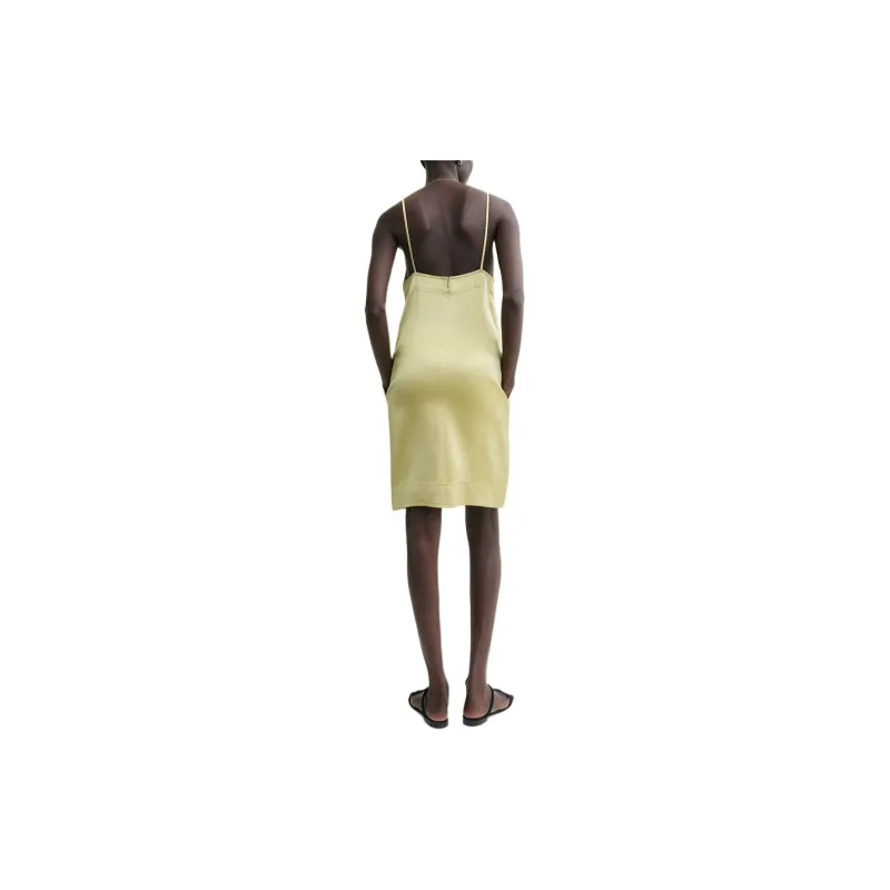 TOTEME PF24 Slip Dresses Women's Melon Green-1