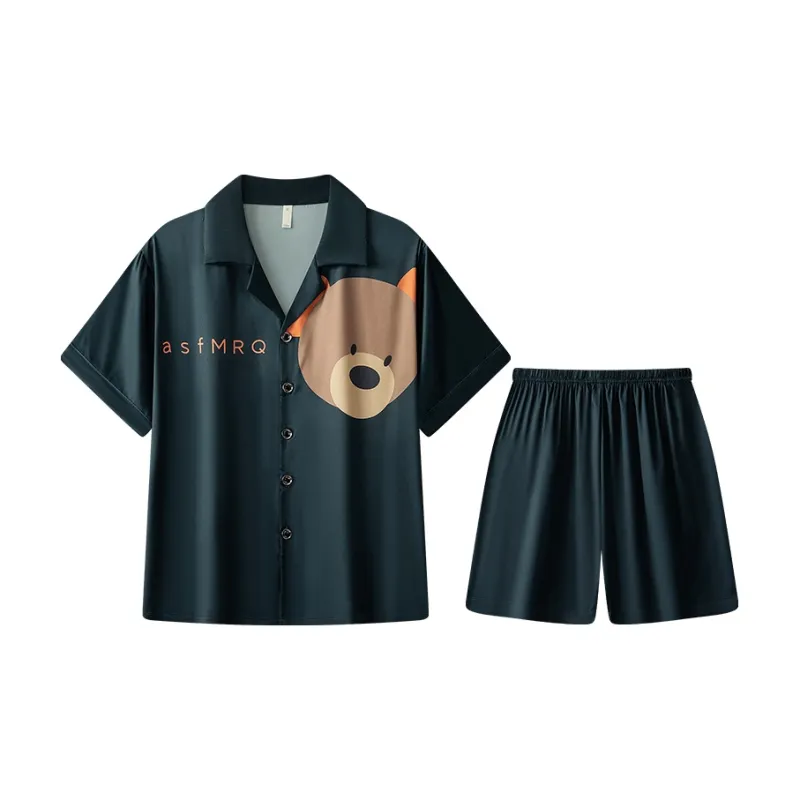 Lan Miao Pajama Set Men's Premium Black-12