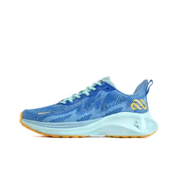 Mailesen Cushioned Slip-Resistant Breathable Low-Top Running Shoes Unisex Blue