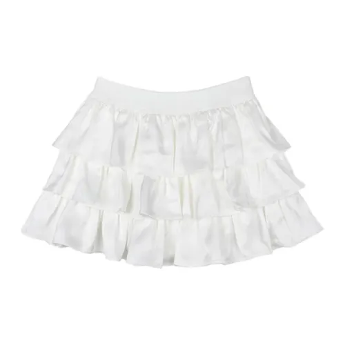 FORNI Casual Short Skirts Women's Moon White