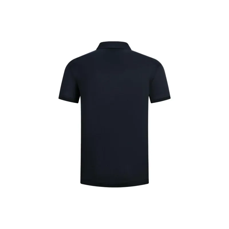 EMPORIO ARMANI Lyocell blend Jersey Polo Shirt With Embossed Ea Logo Embroidery-1