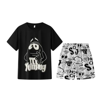 Lan Miao Pajama Set Men's Black