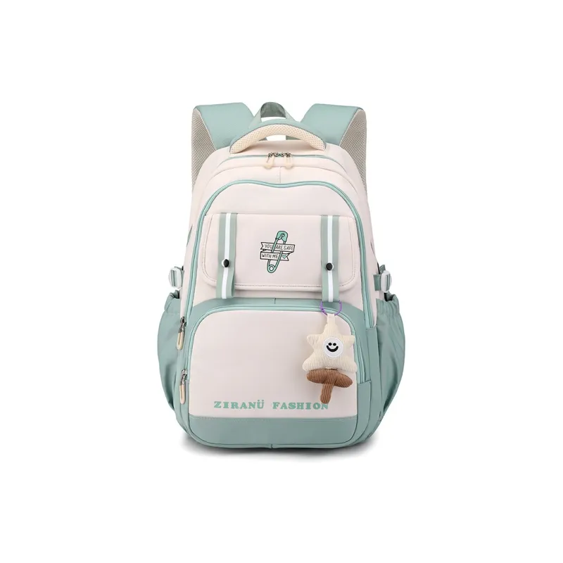 Natural Fish Nylon Backpacks Regular Women's Purple/Black/Brown/Mint Green/Red-9